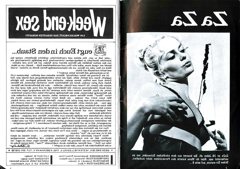 25P Vintage Magazines Samlet Week-end Sex 06 German
