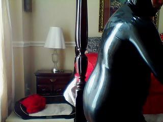 14P New latex catsuit