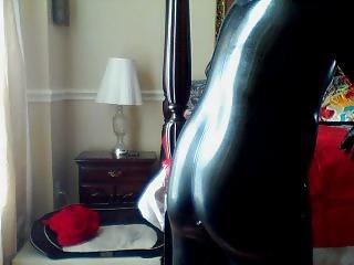 14P New latex catsuit