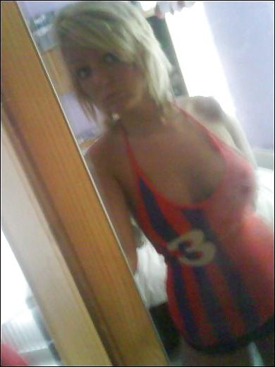 25P Busty blond uk chav slut boobs