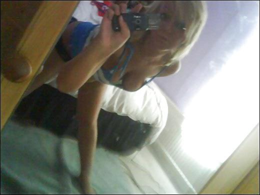 25P Busty blond uk chav slut boobs