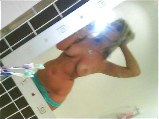 25P Busty blond uk chav slut boobs