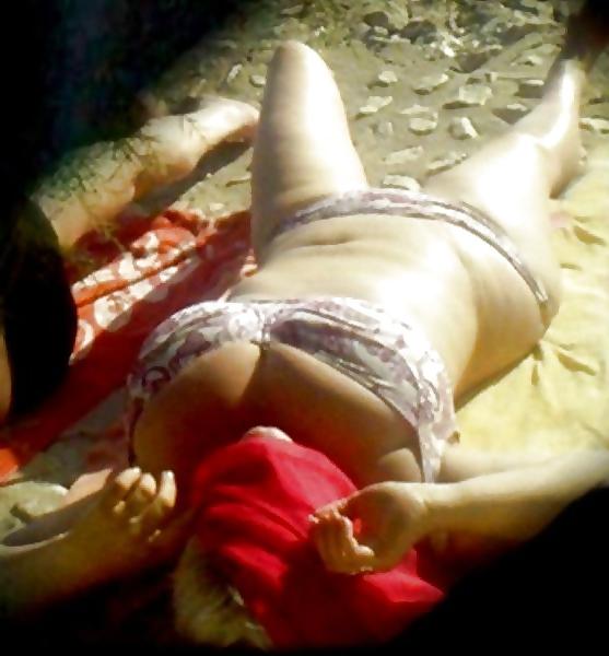 9P Friends Big Busty Mom Huge Cleavage Bikini 3