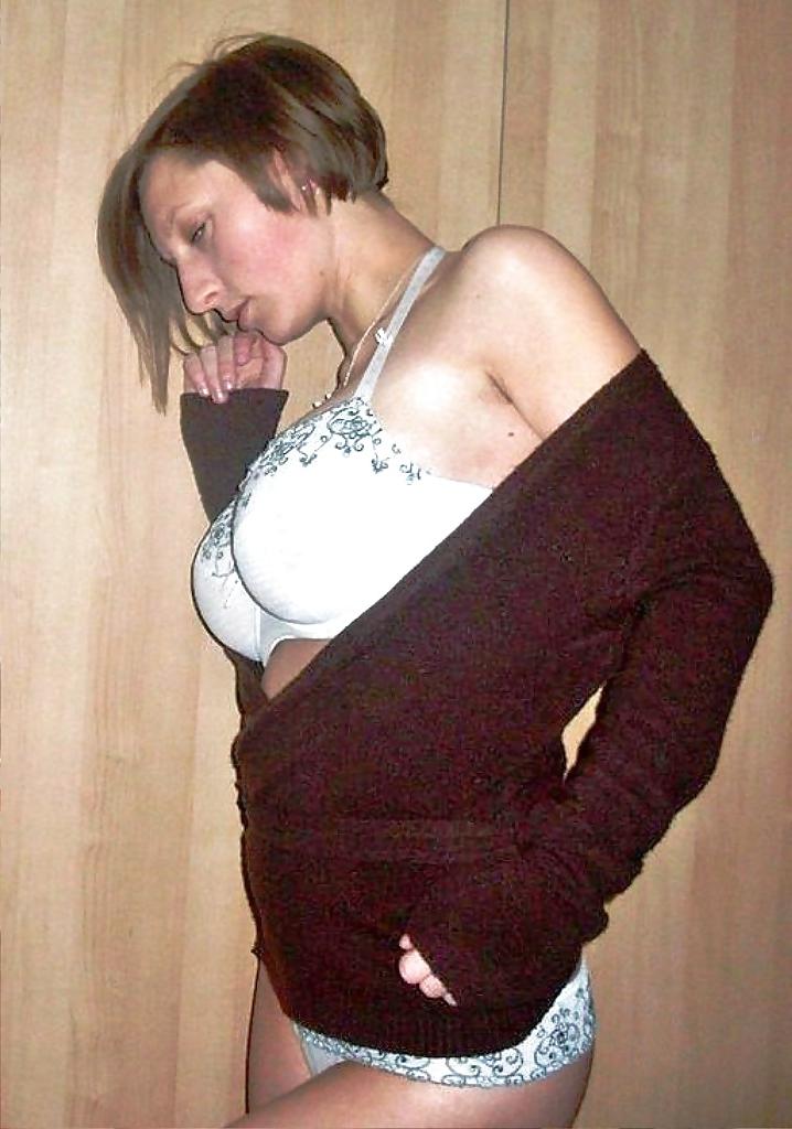 18P German shorthaired teen girl with big tits and shaved pussy