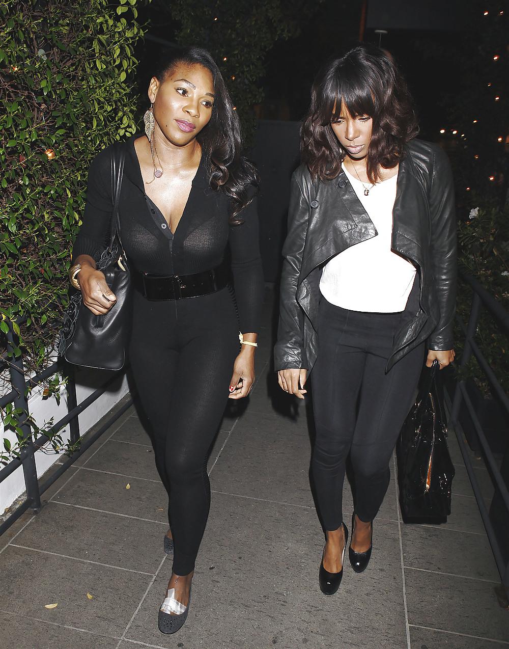 14P Serena Williams And Kelly Rowland Asses In Sexy Spandex