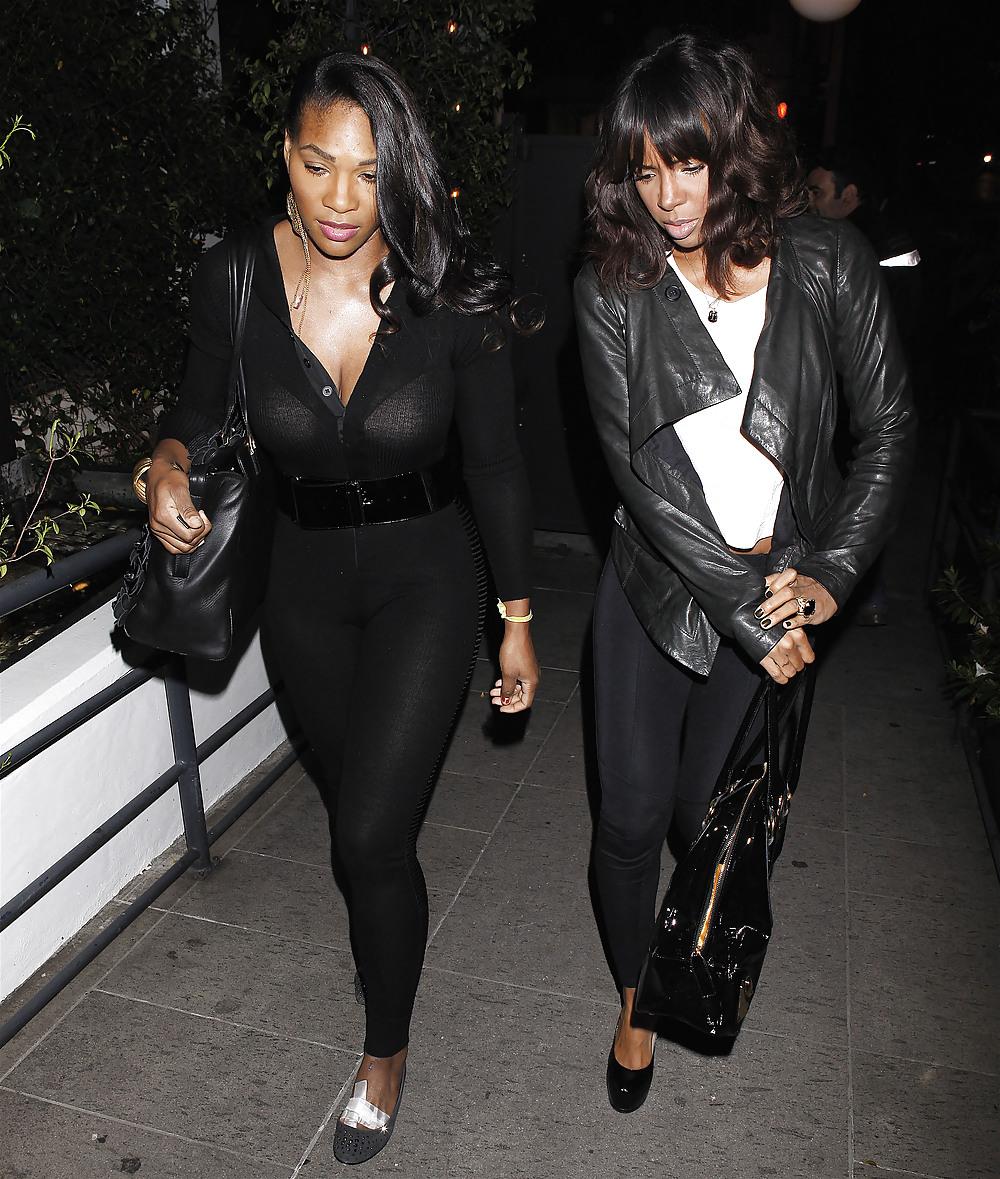 14P Serena Williams And Kelly Rowland Asses In Sexy Spandex