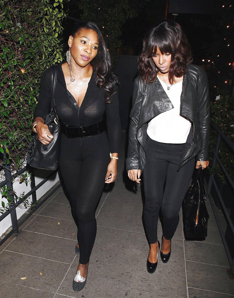 14P Serena Williams And Kelly Rowland Asses In Sexy Spandex