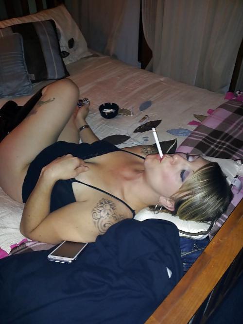 25P Smoking Babes - Trashy Chav Smokers