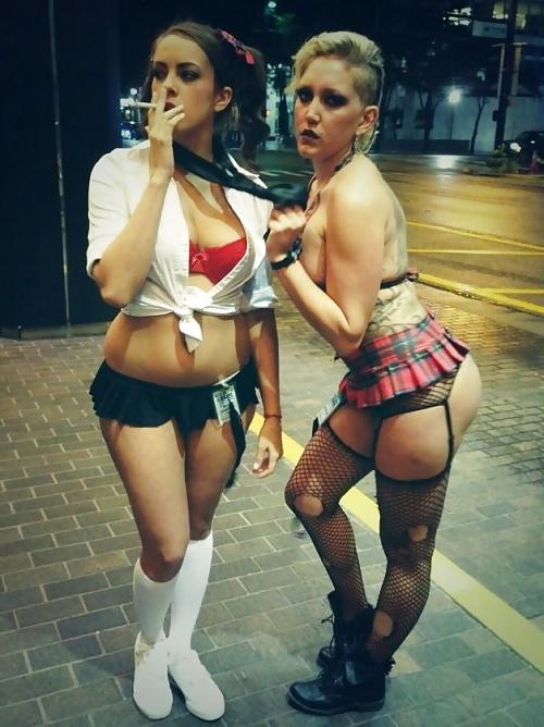 25P Smoking Babes - Trashy Chav Smokers