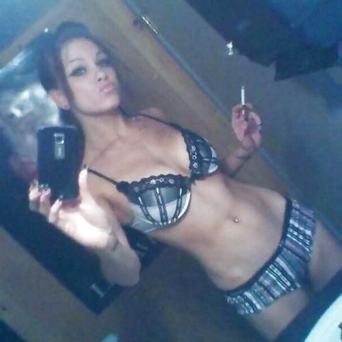 25P Smoking Babes - Trashy Chav Smokers