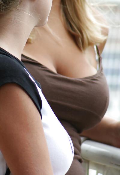7P Candid Teen Blonde Big Boobs