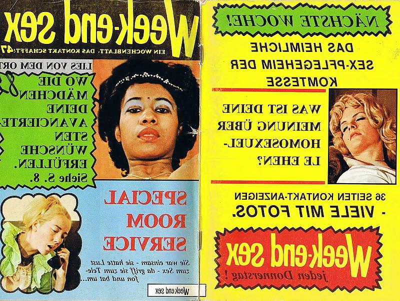 20P Vintage Magazines Samlet Week-end Sex 47 - 1977 German