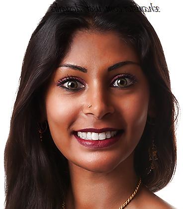 6P Indian girl from California shows on the beach