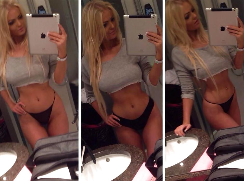 8P Hot blonde with natural huge tits