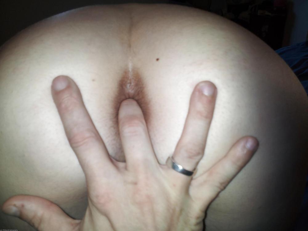 21P Ass of my wife Canned spanked and finger fucked.