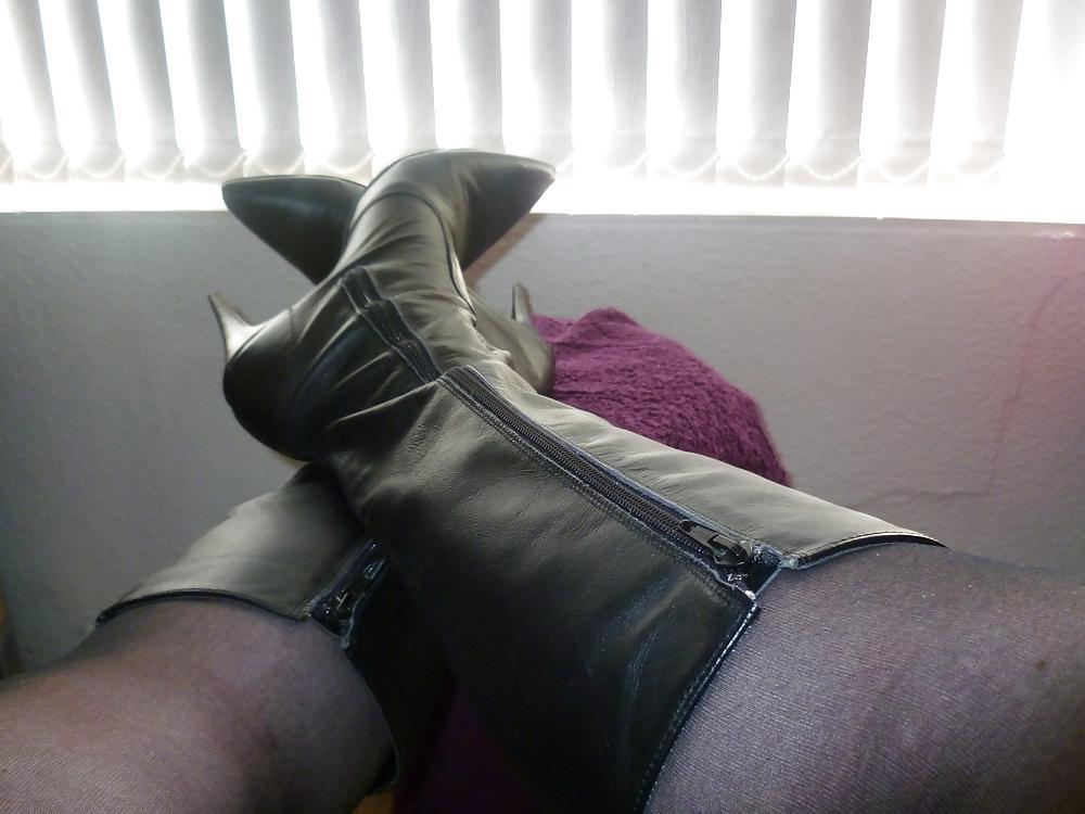 8P My black boots,thought they needed an outing.