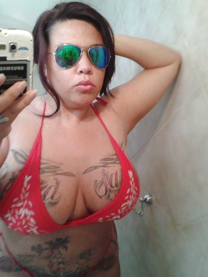 25P Sexy BBW tatooed with huge boobs from Argentina part 2