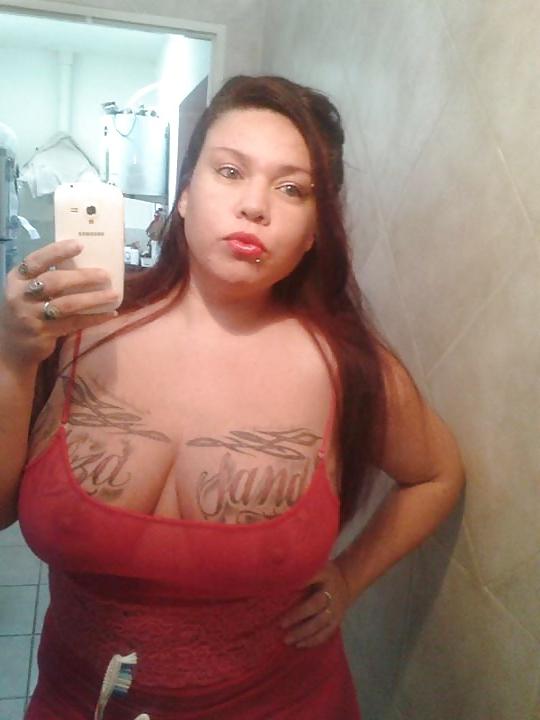 25P Sexy BBW tatooed with huge boobs from Argentina part 2