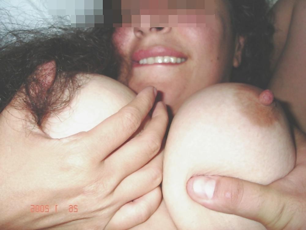 17P Big tit girl and cum con tits