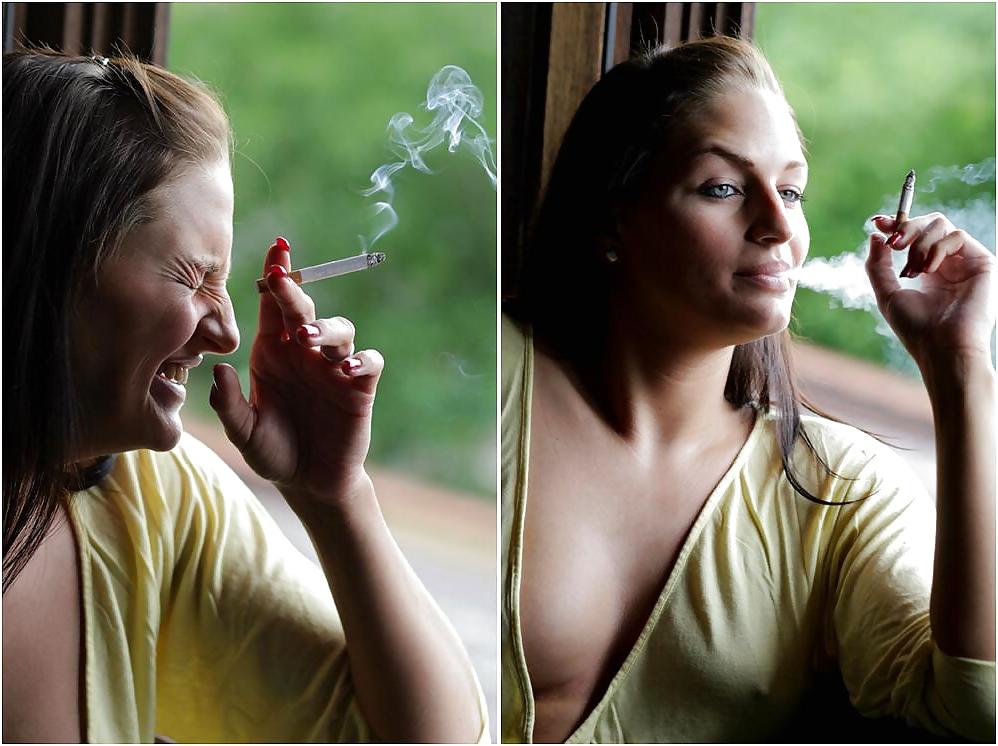 25P Women Smoking Cigarettes