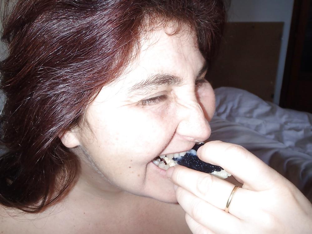 14P SLUT EATING CUM FOOD 5