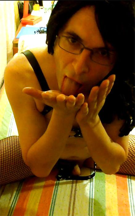 25P Masturbation without erection and eating my own cum