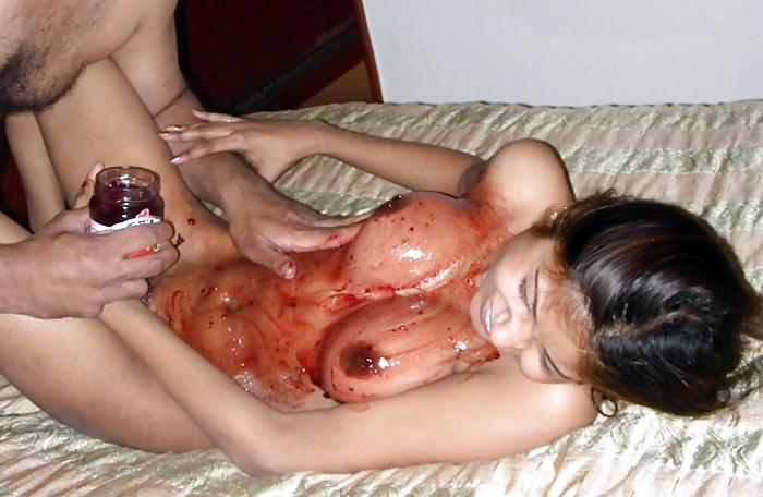 19P Indian teen with honey