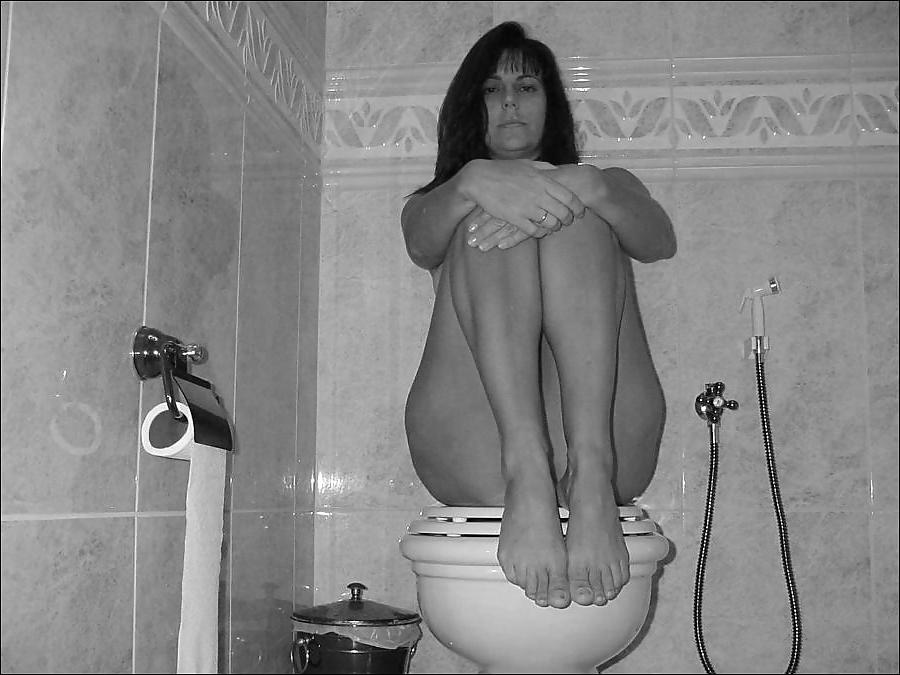 25P Black and white bondage shower einfach geil