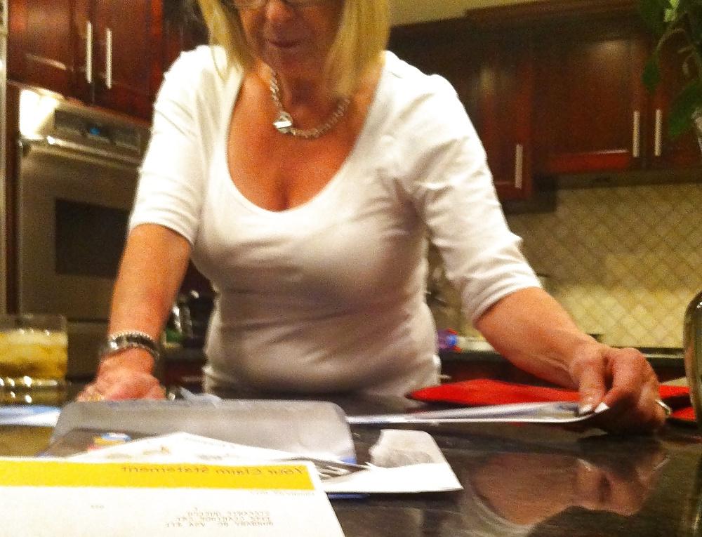 10P Mother In Law GILF. 60 yrs old candid big boobs