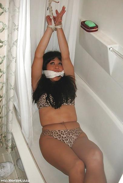 25P Babes in pantyhose all tied up 6.