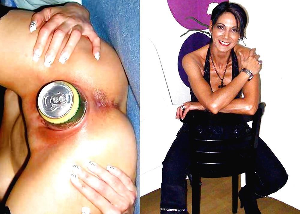 12P Sexy dressed undressed milf before after and bdsm