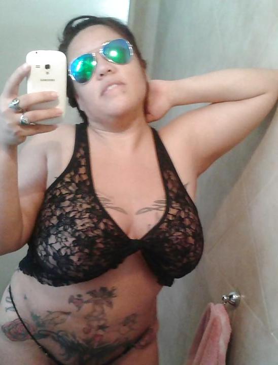 6P More of the sexy BBW tattoed with huge boobs from Argentina