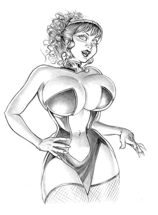 25P Massive Tits Artwork - the B&Ws #2
