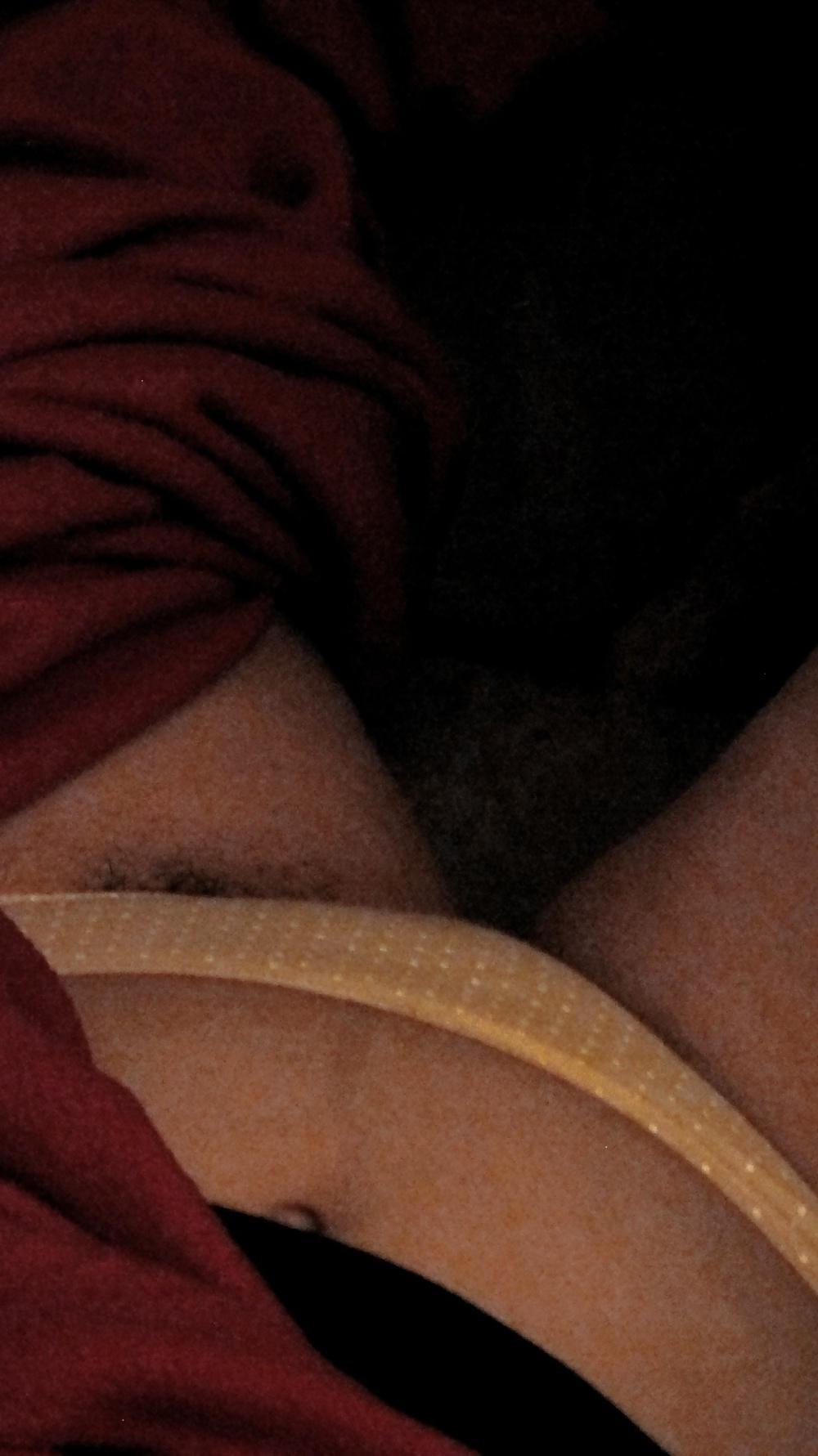 25P Hairy Amateur Wife - Bush Out of Panty Shots