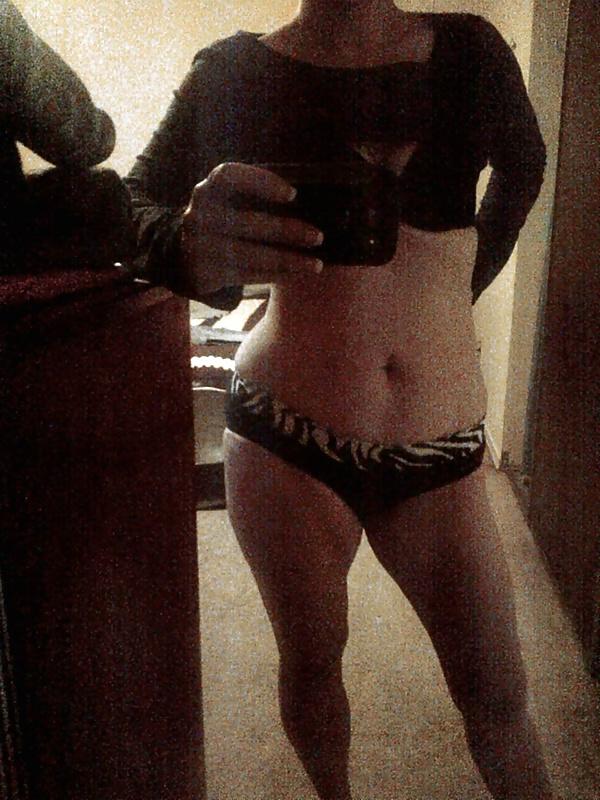 25P Hairy Amateur Wife - Bush Out of Panty Shots