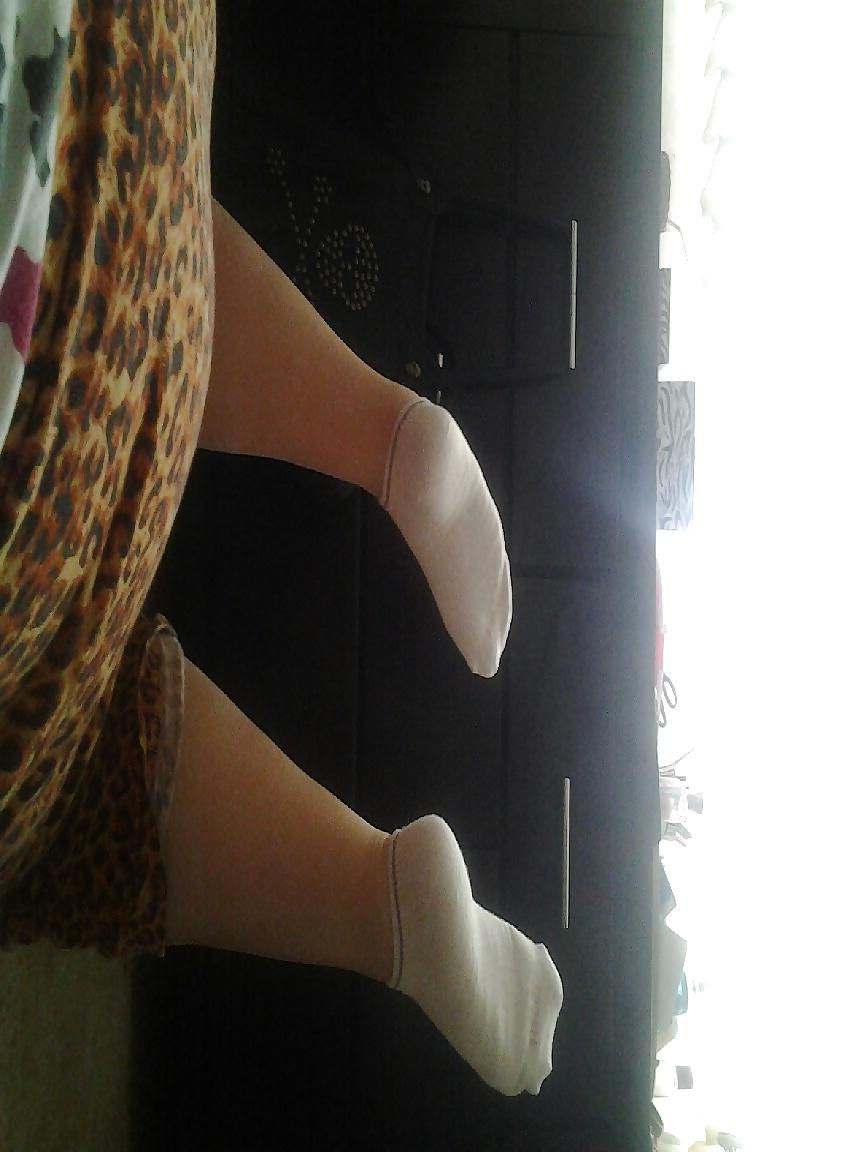 11P Hana and her sexy smelly white ankle socks