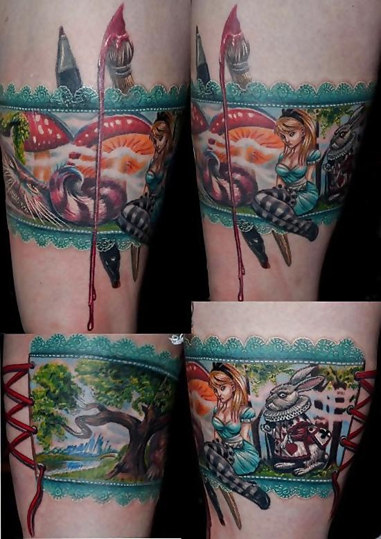 25P Garter Belt Tattoos - Mojitog