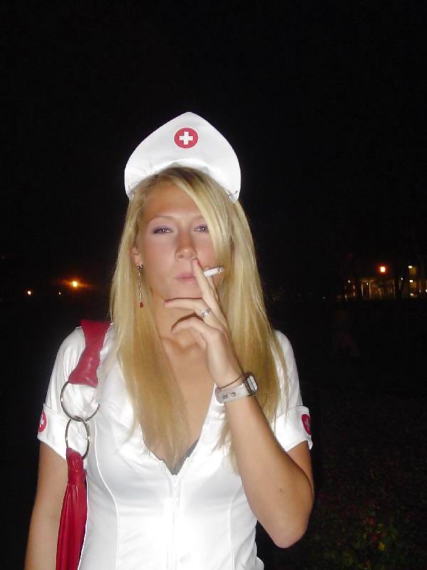 25P Smoking Babes - Naughty Nurses