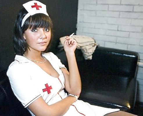 25P Smoking Babes - Naughty Nurses