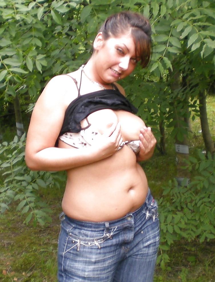25P Posing for the husband outdoors