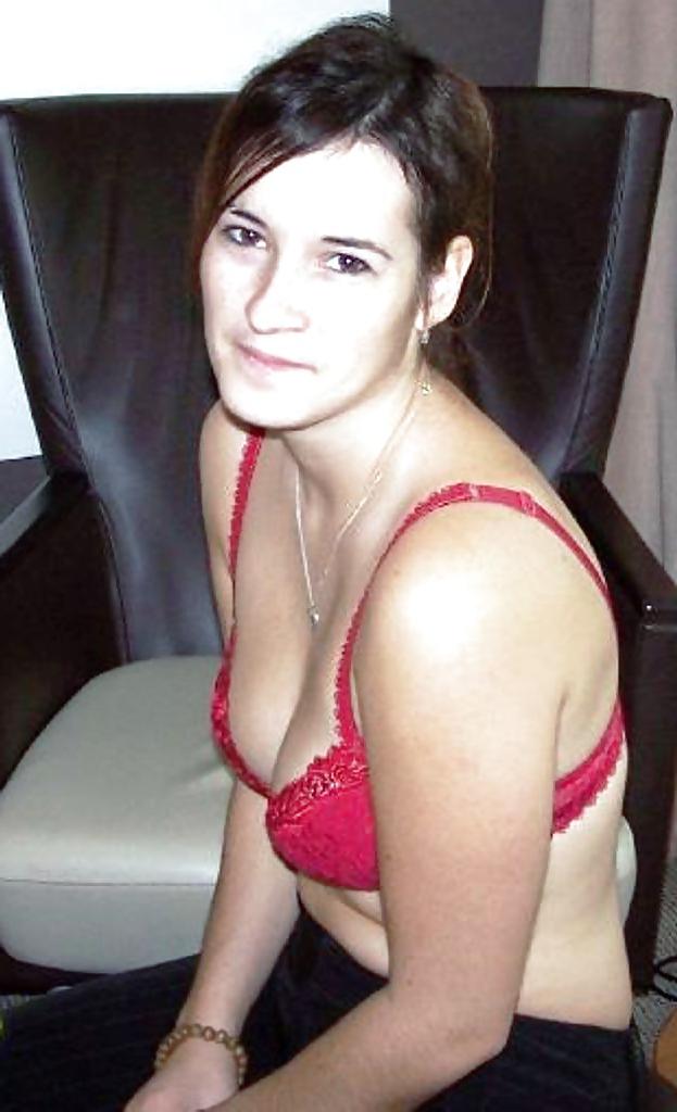9P Private Pics - brunette shaved French milf with big tits