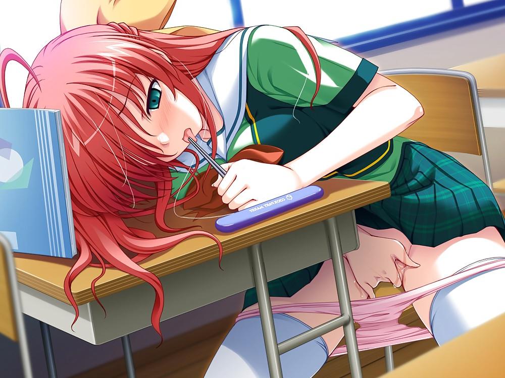 25P Hentai girls masturbating and flashing