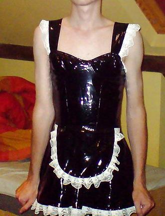 14P PVC sissy maid