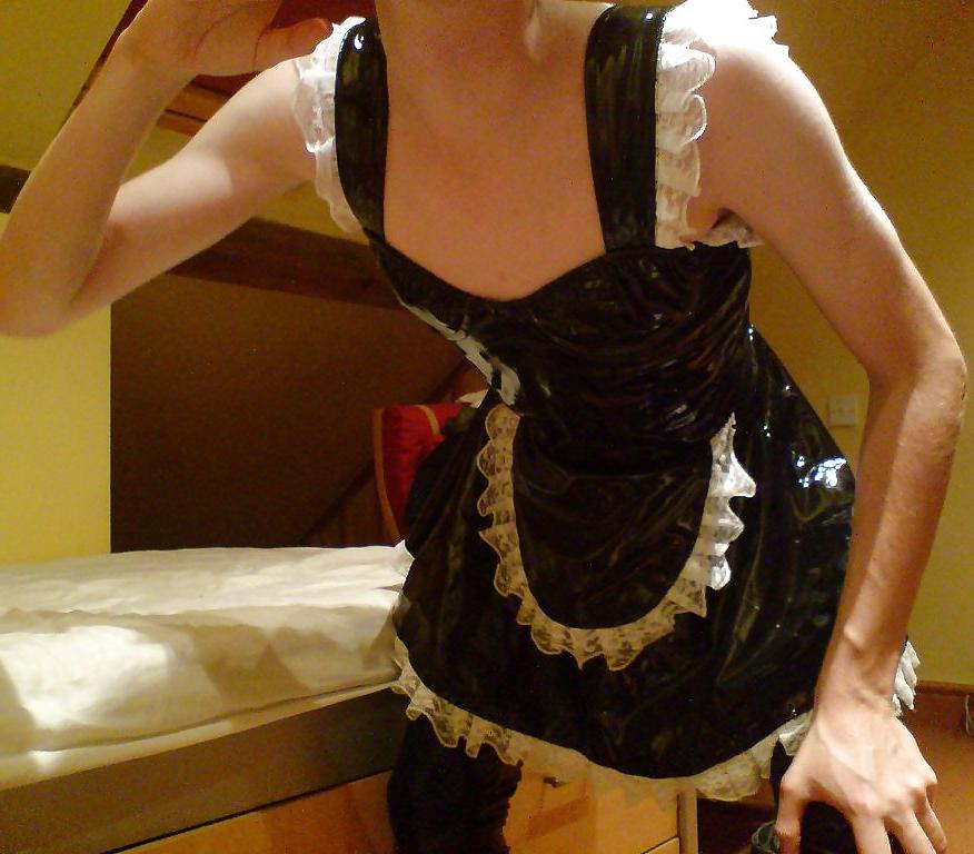 14P PVC sissy maid
