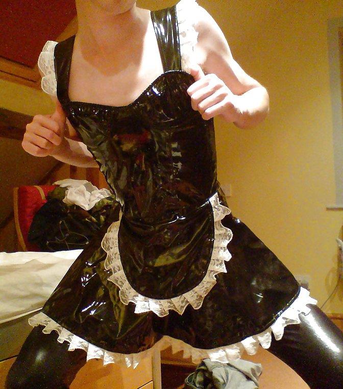 14P PVC sissy maid
