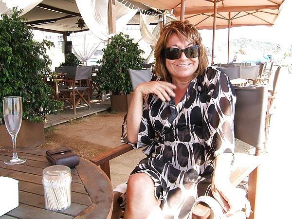 10P My sexy Spanish wife having a drink outside