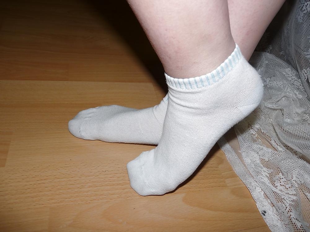 9P Wifes white sneaker socks