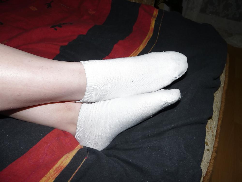 9P Wifes white sneaker socks
