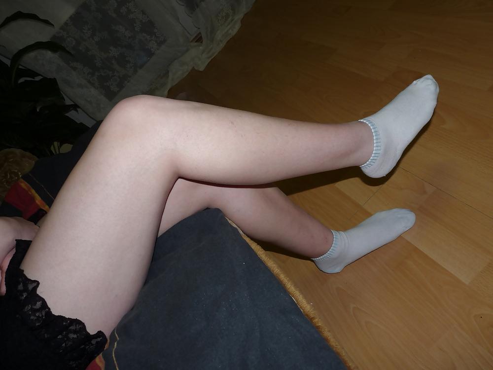 9P Wifes white sneaker socks
