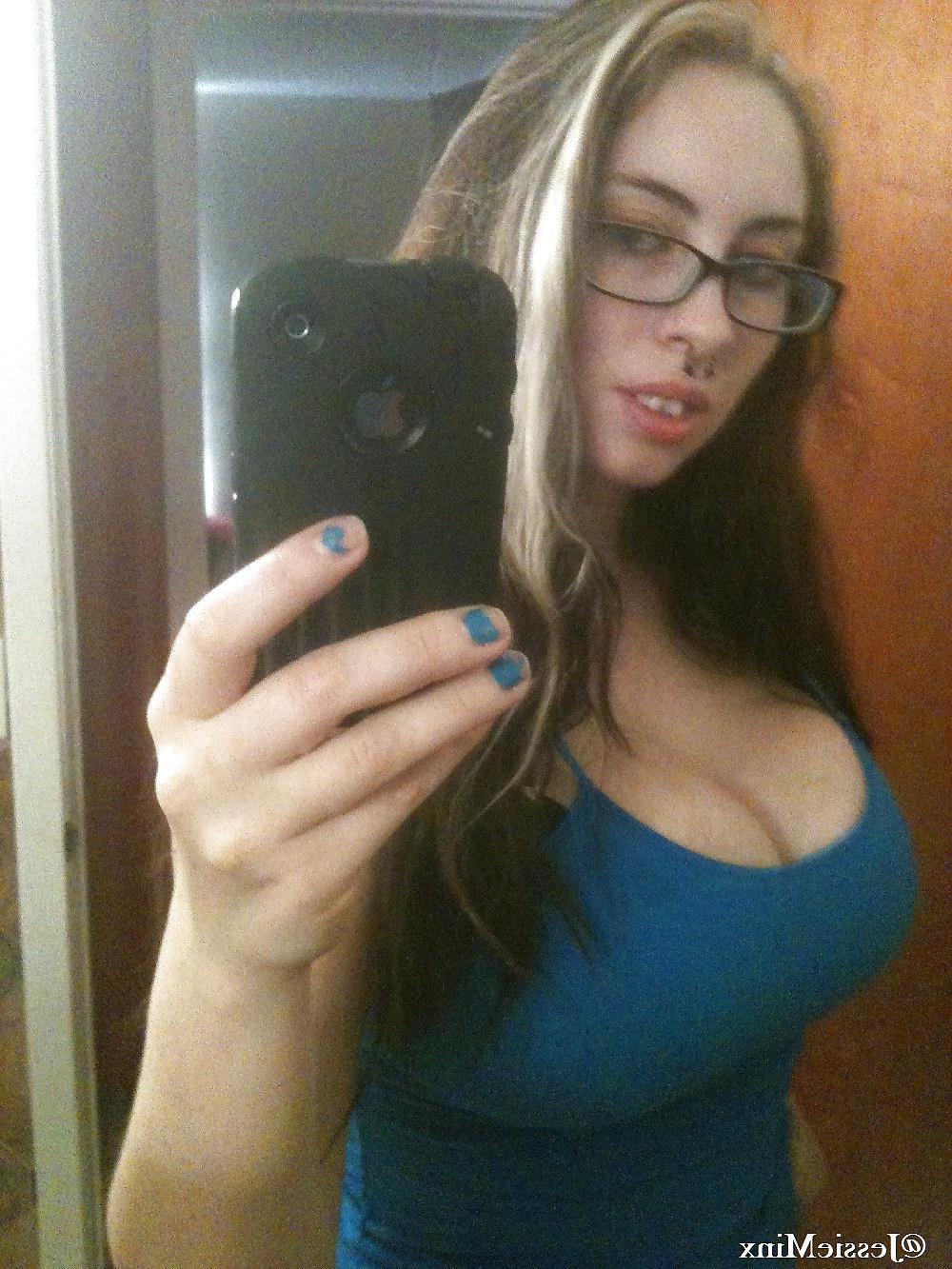 21P Jessie Minx - Busty Teen Girl With Big Tits & Glasses